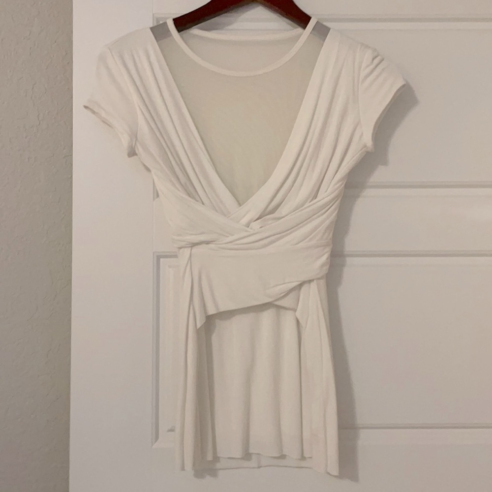 BAILEY44 Top with Sheer Details - Size XS